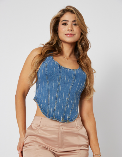 TOP CON APLIQUE CHERRY KOKO
